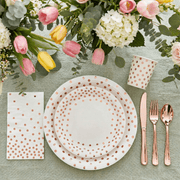 Bulk Disposable Dinnerware Sets | Plastic Plates for Desserts, Beverages | BPA - Free | Case Restaurant Supply - EWT