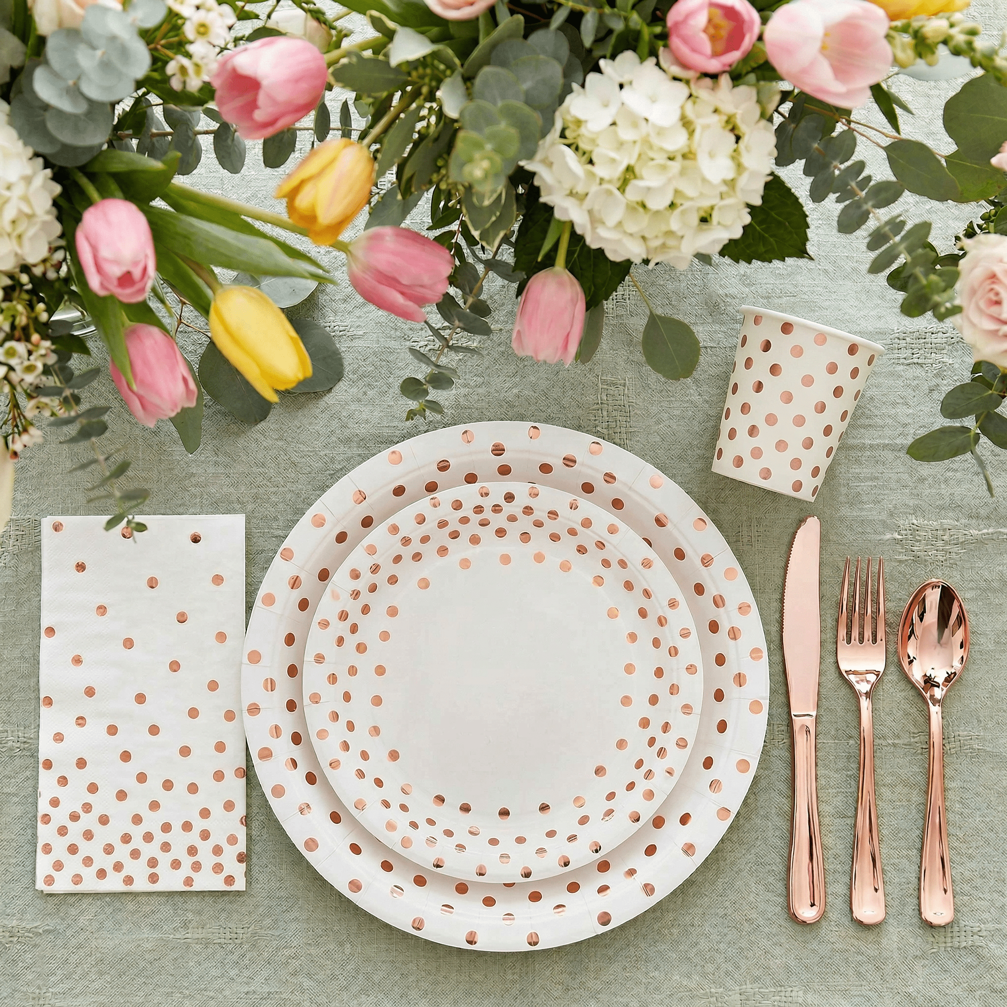 Bulk Disposable Dinnerware Sets | Plastic Plates for Desserts, Beverages | BPA - Free | Case Restaurant Supply - EWT