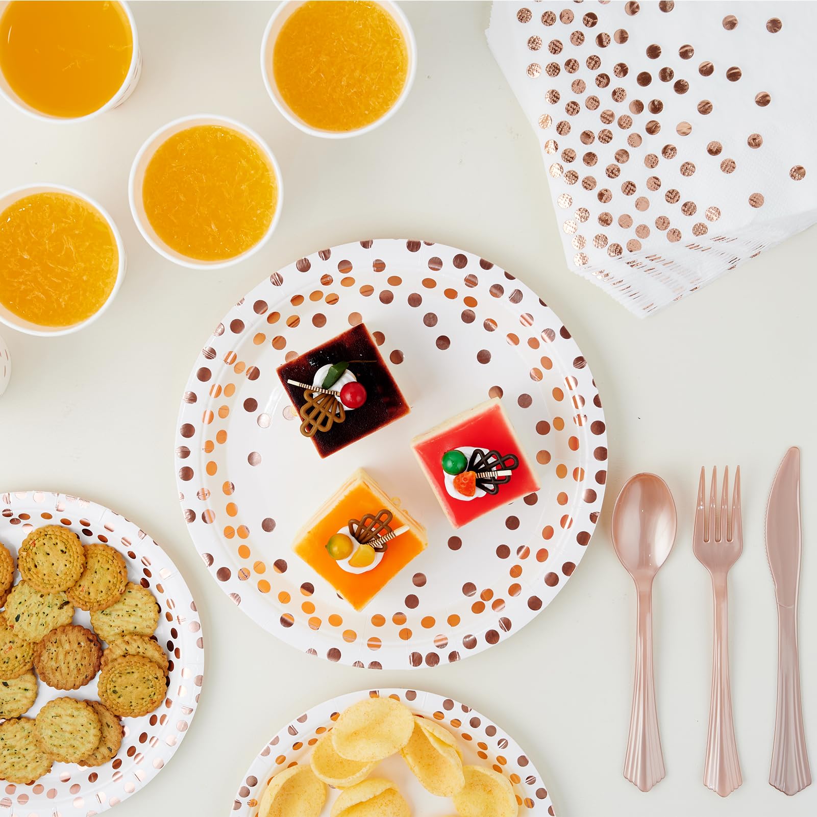 Bulk Disposable Dinnerware Sets | Plastic Plates for Desserts, Beverages | BPA - Free | Case Restaurant Supply - EWT