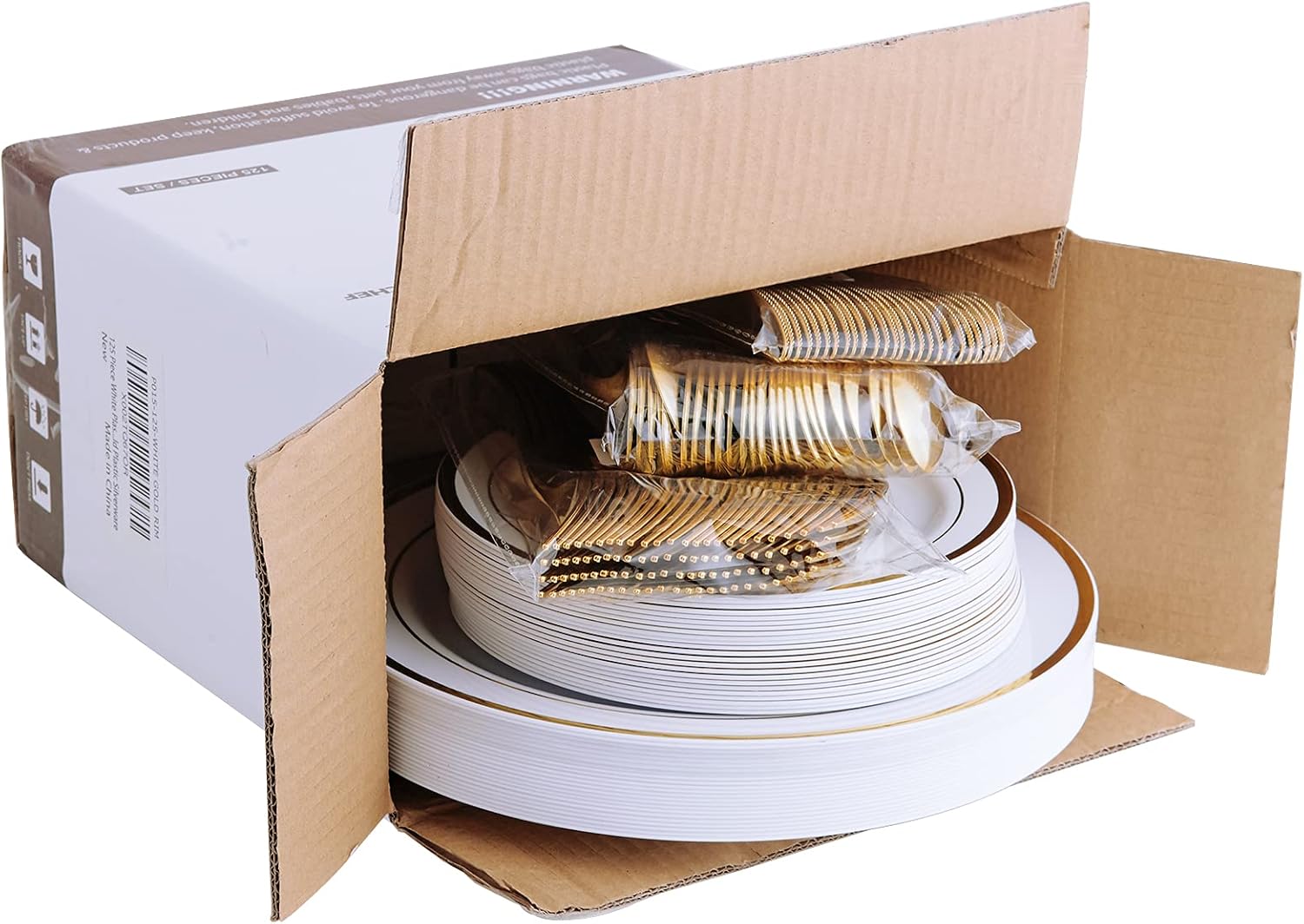 Bulk Disposable Dinnerware Sets | Plastic Tableware for Burgers, Pasta, Salads | BPA Free | Restaurant Supply - EWT