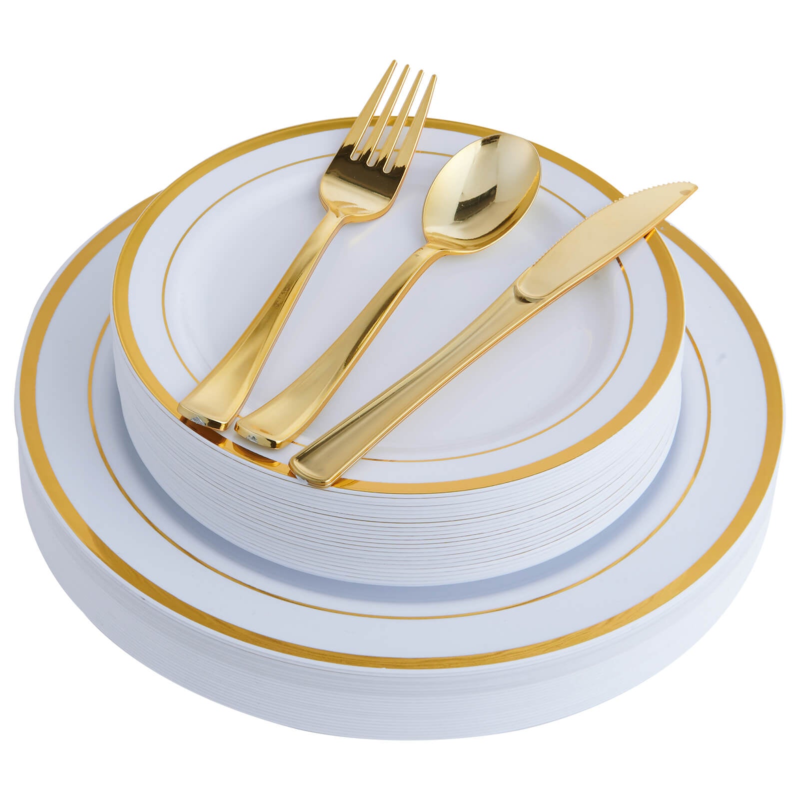 Bulk Disposable Dinnerware Sets | Plastic Tableware for Burgers, Pasta, Salads | BPA Free | Restaurant Supply - EWT