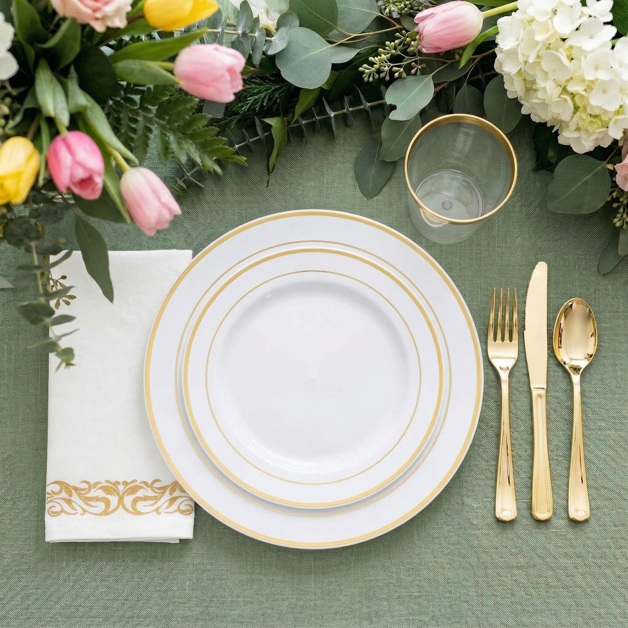 Bulk Disposable Dinnerware Sets | Plastic Tableware for Burgers, Pasta, Salads | BPA Free | Restaurant Supply - EWT