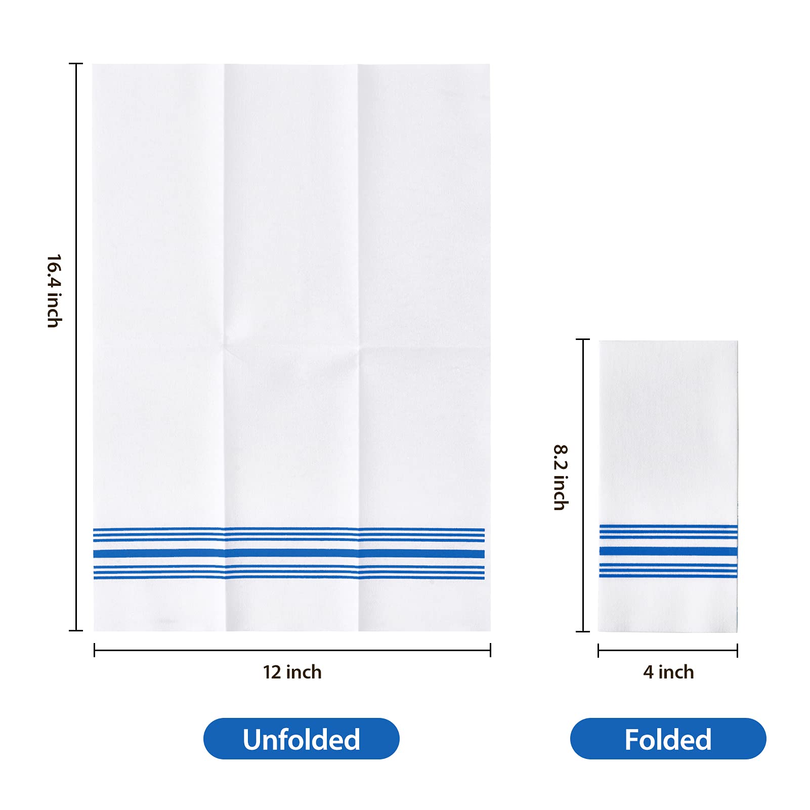 Bulk Disposable Hand Towels | Paper Guest Napkins for Bread, Pasta | Sanitary | Hotel Supply - EWT