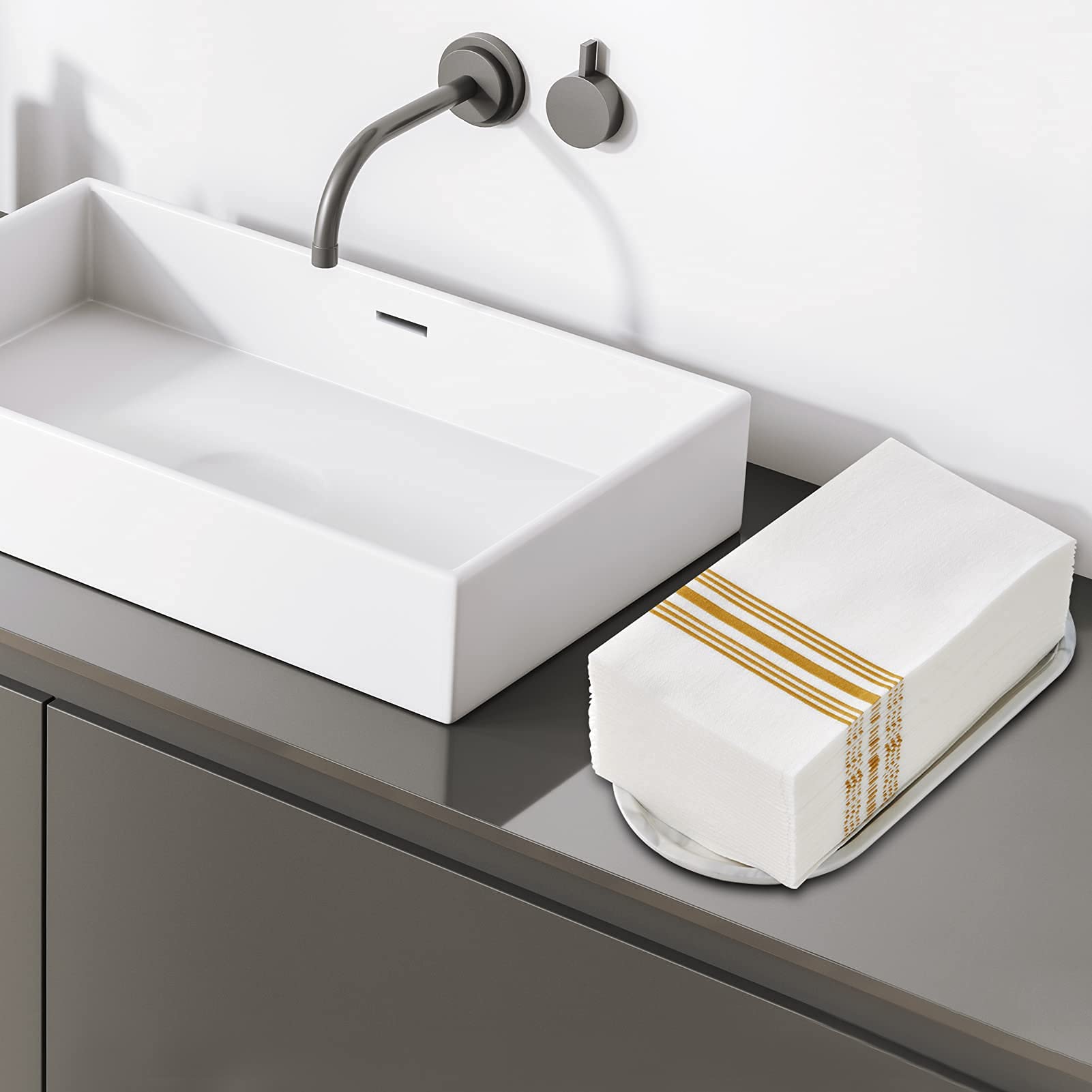Bulk Disposable Hand Towels | Paper Guest Napkins for Sushi, Seafood | Hotel Supply - EWT