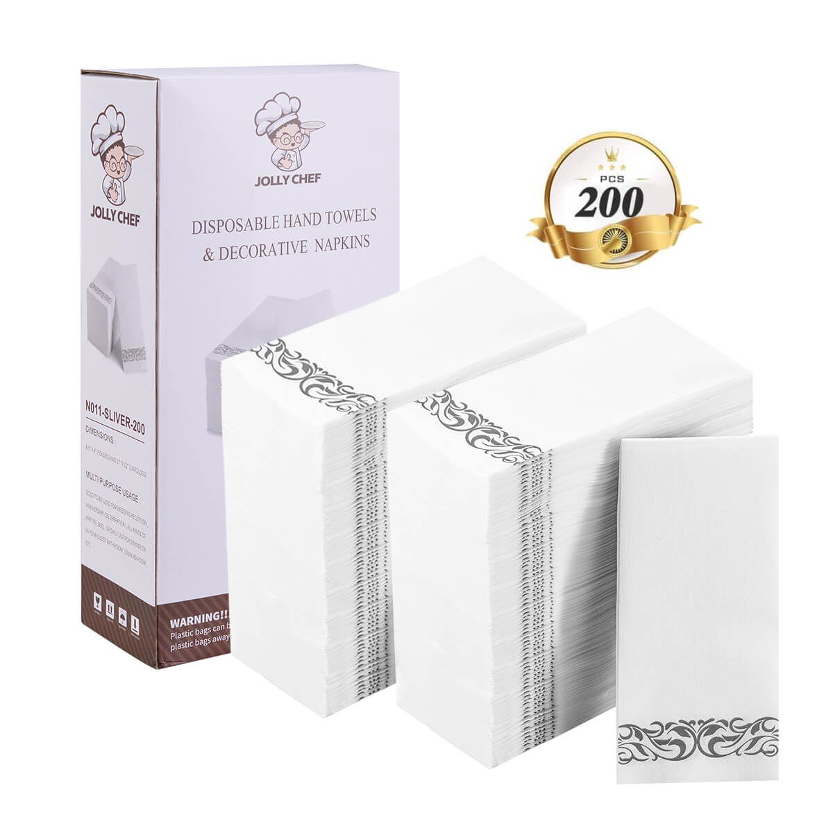 Bulk Disposable Hand Towels | Paper Guest Towels for Sushi, Salads | Case | Restaurant Supply - EWT