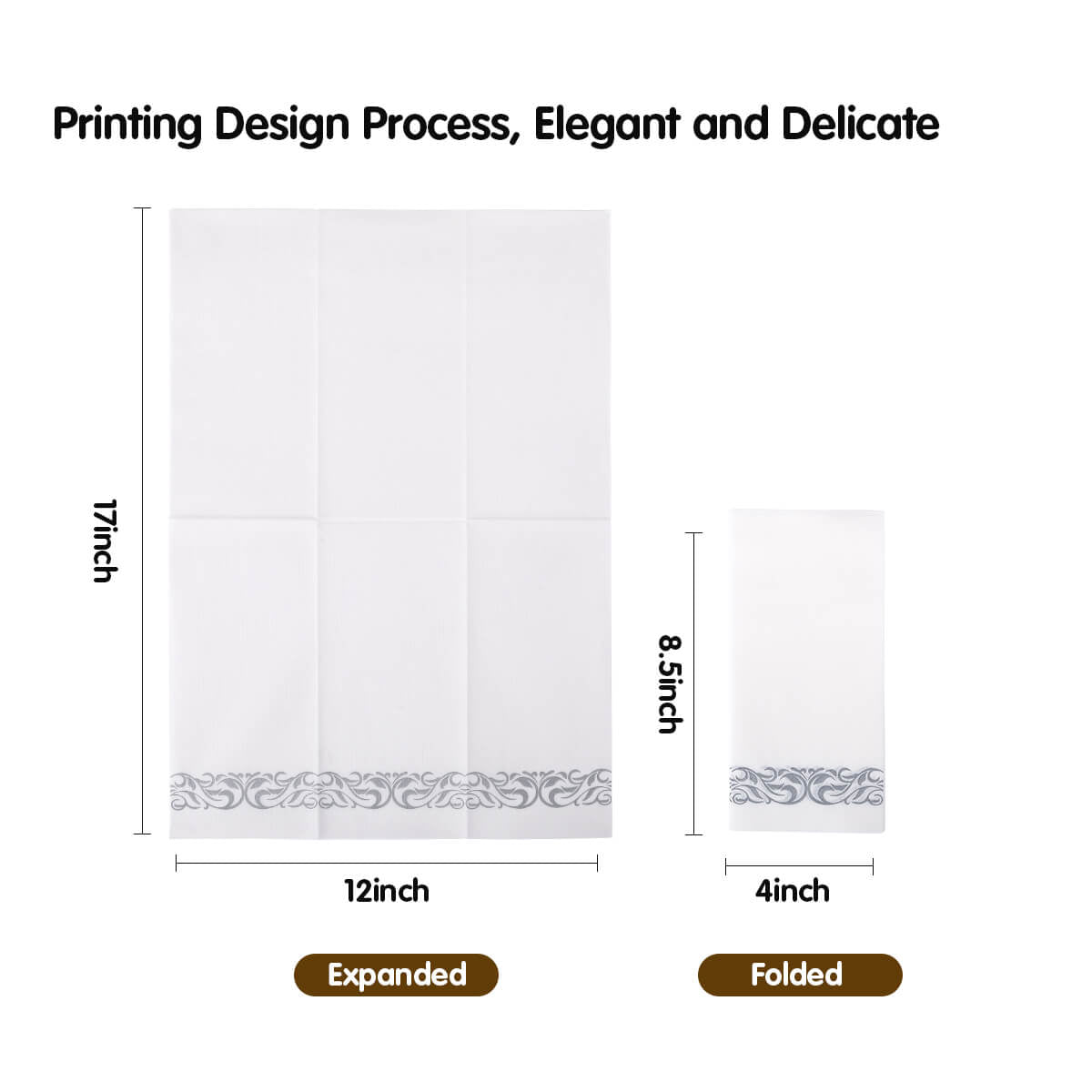 Bulk Disposable Hand Towels | Paper Guest Towels for Sushi, Salads | Case | Restaurant Supply - EWT