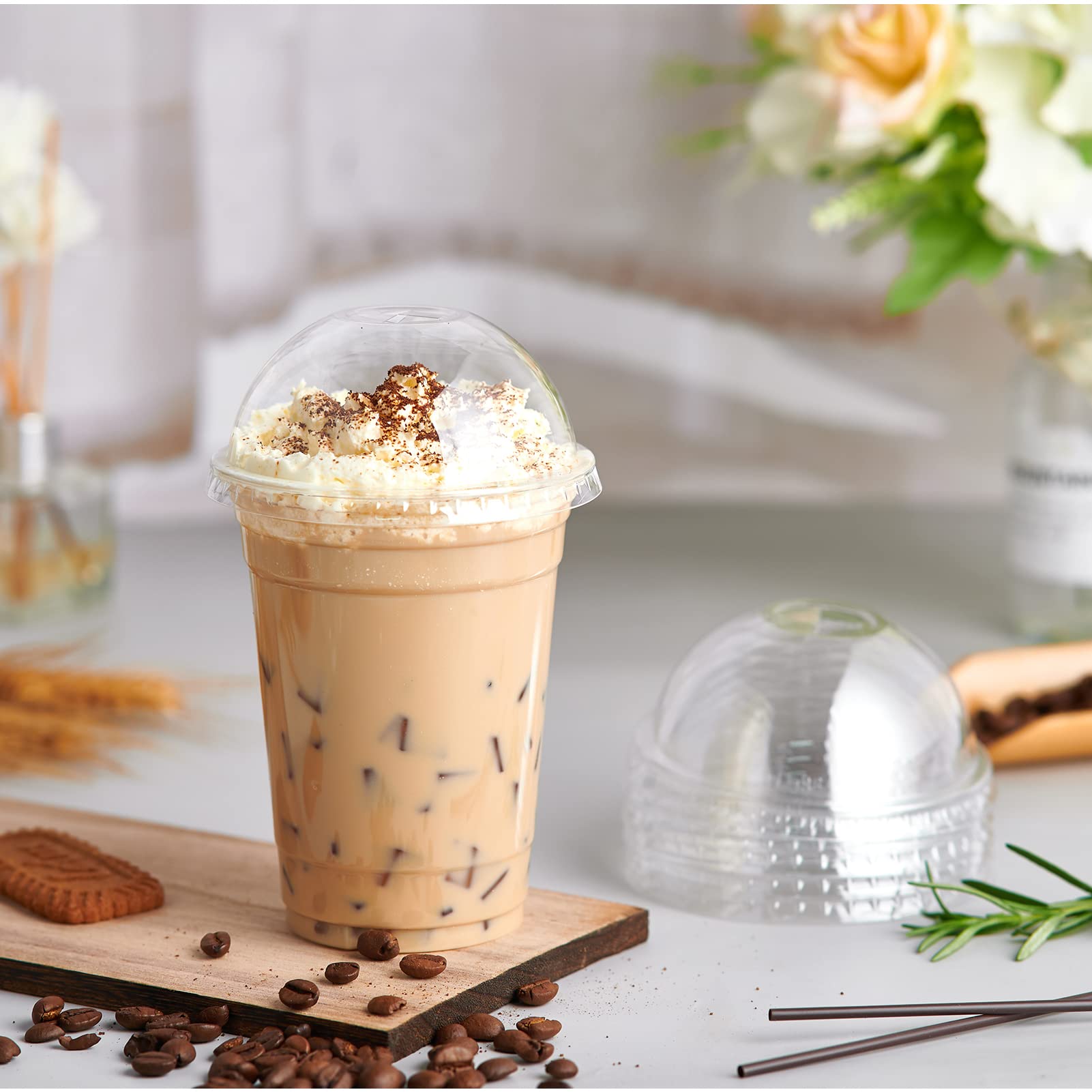 Bulk Parfait Cups with Lids | Plastic Dessert Containers for Ice Cream, Smoothies | Restaurant Supply - EWT
