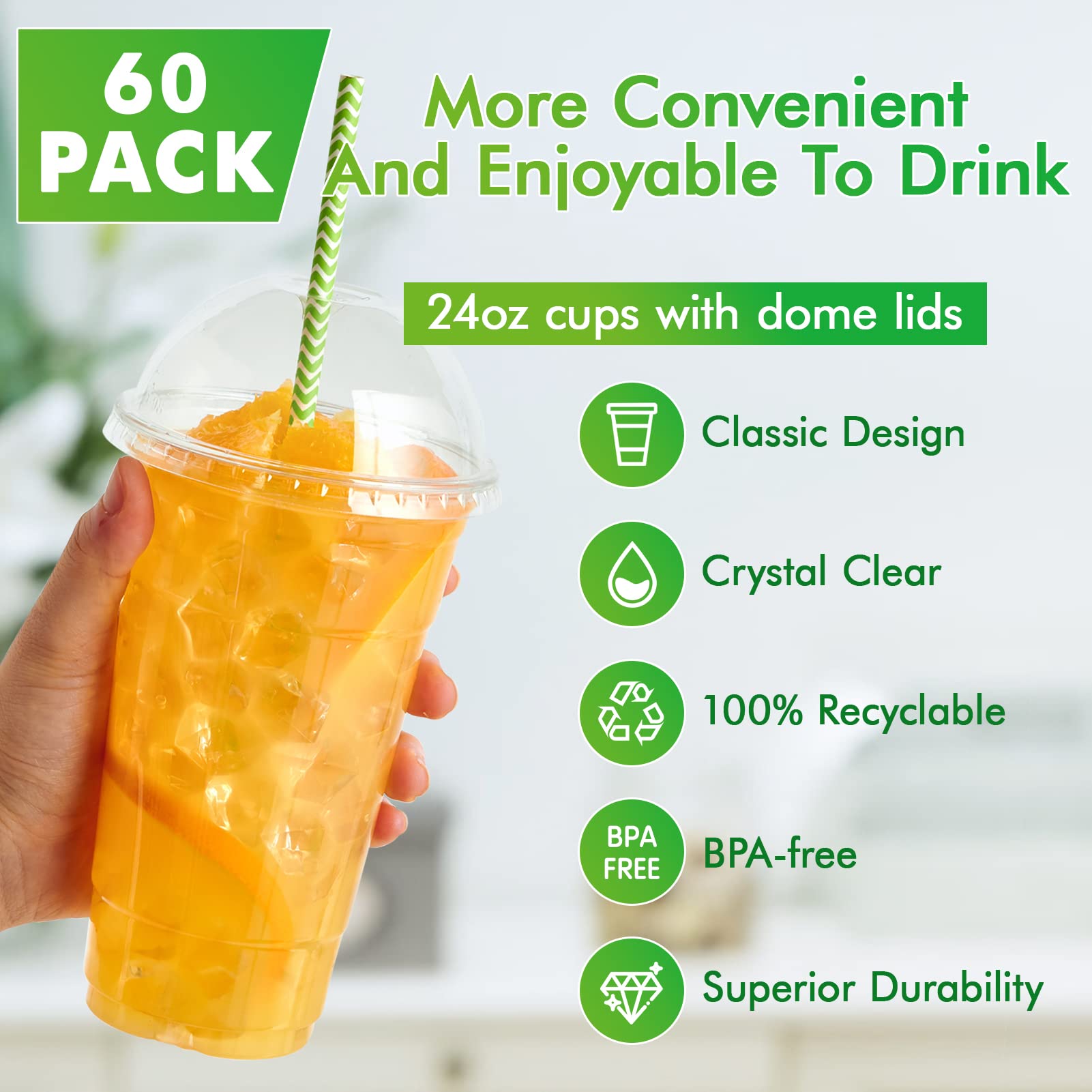 Bulk Parfait Cups with Lids | Plastic Dessert Containers for Ice Cream, Smoothies | Restaurant Supply - EWT