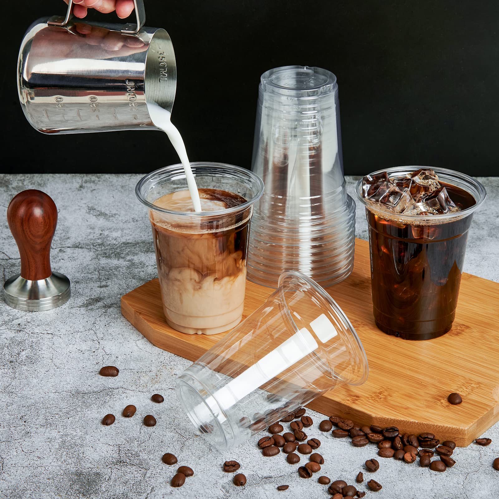 Bulk Parfait Cups with Lids | Plastic Dessert Containers for Ice Cream, Smoothies | Restaurant Supply - EWT
