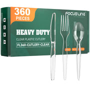 Bulk Plastic Cutlery | Clear Plastic Utensils for Soups, Salads | BPA - Free | Case Restaurant Supply - EWT
