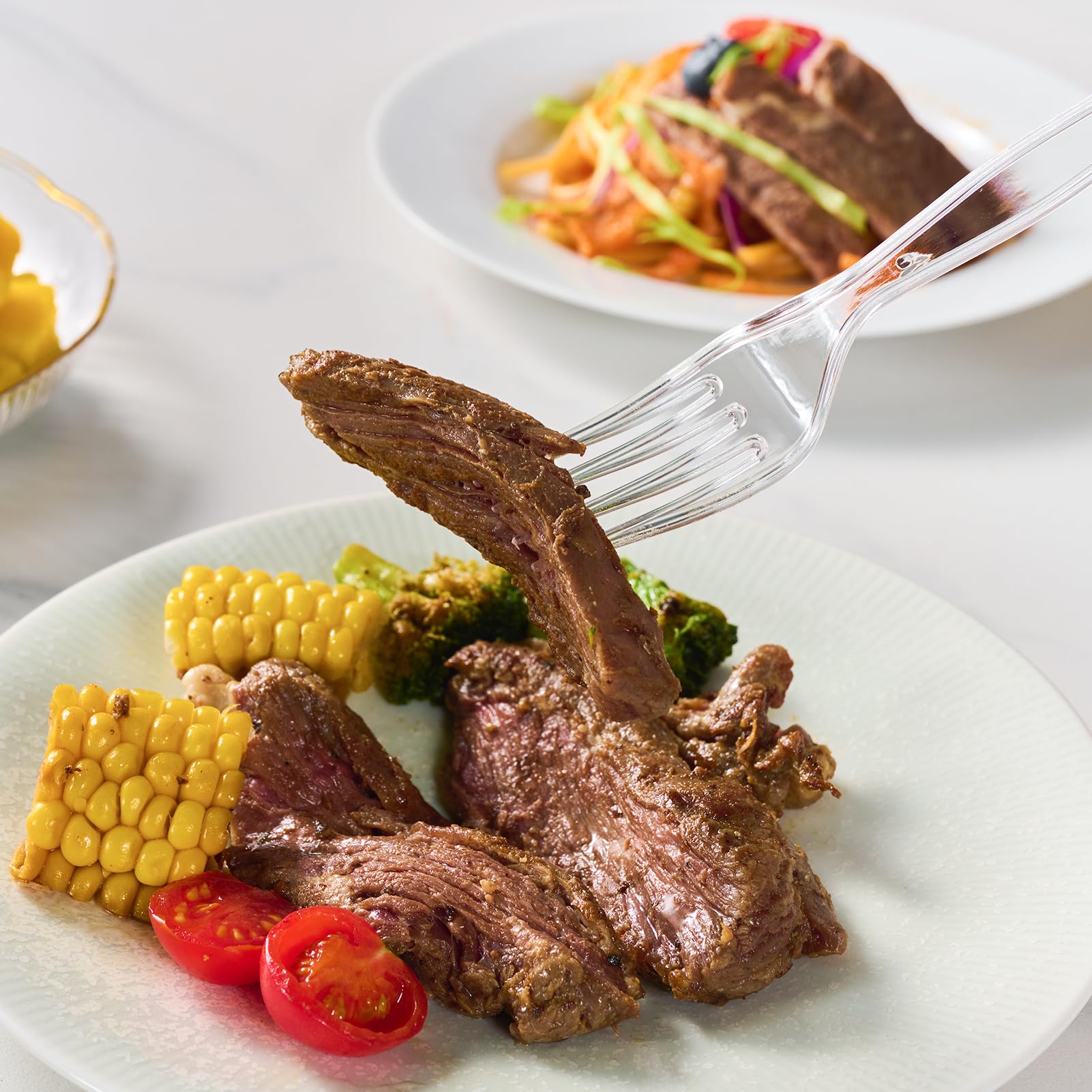 Bulk Plastic Cutlery | Clear Plastic Utensils for Soups, Salads | BPA - Free | Case Restaurant Supply - EWT