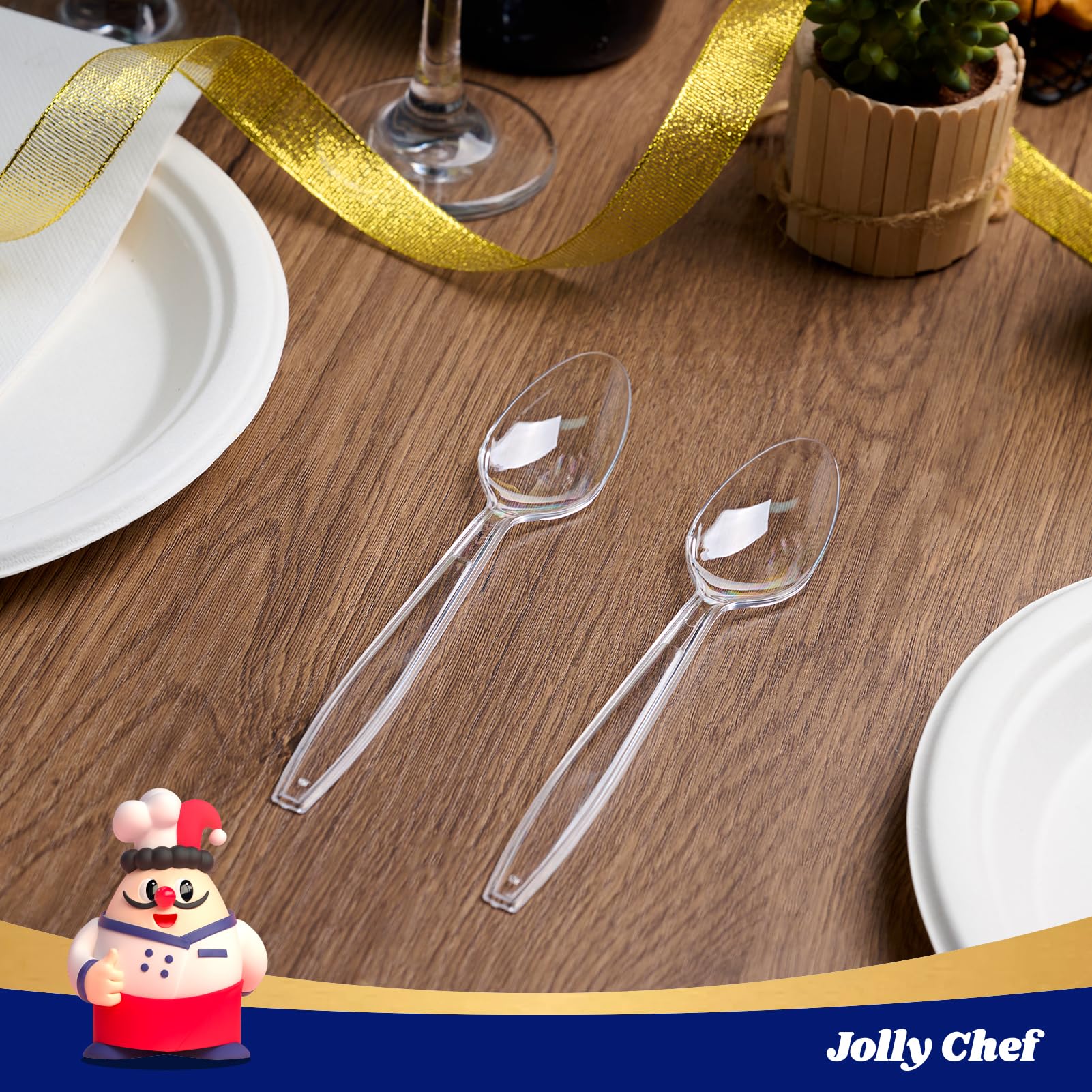 Bulk Plastic Flatware | Disposable Cutlery for Pasta, Desserts, Fruits | Food - Grade Heat Resistant | Restaurant Supply - EWT
