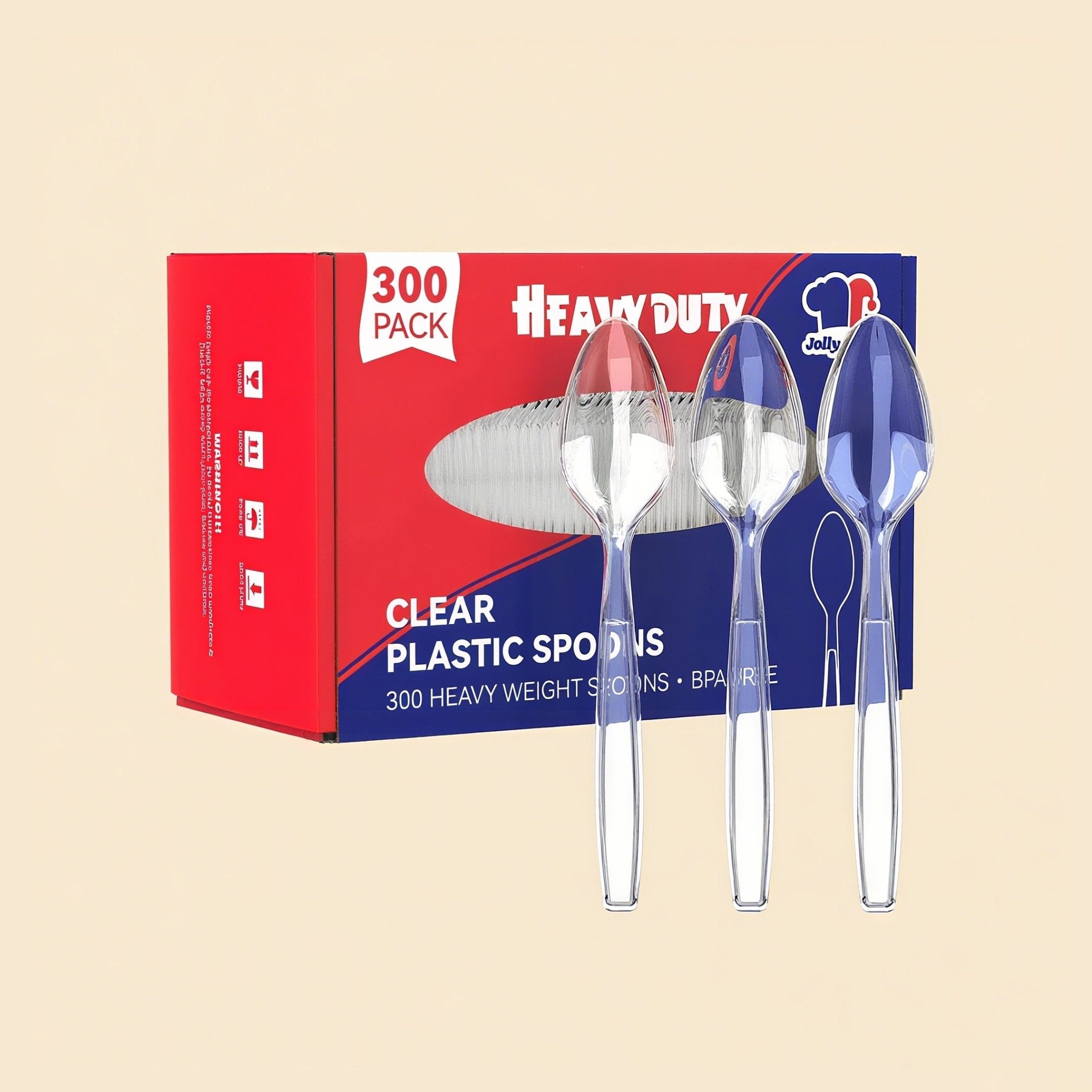 Bulk Plastic Flatware | Disposable Cutlery for Pasta, Desserts, Fruits | Food - Grade Heat Resistant | Restaurant Supply - EWT