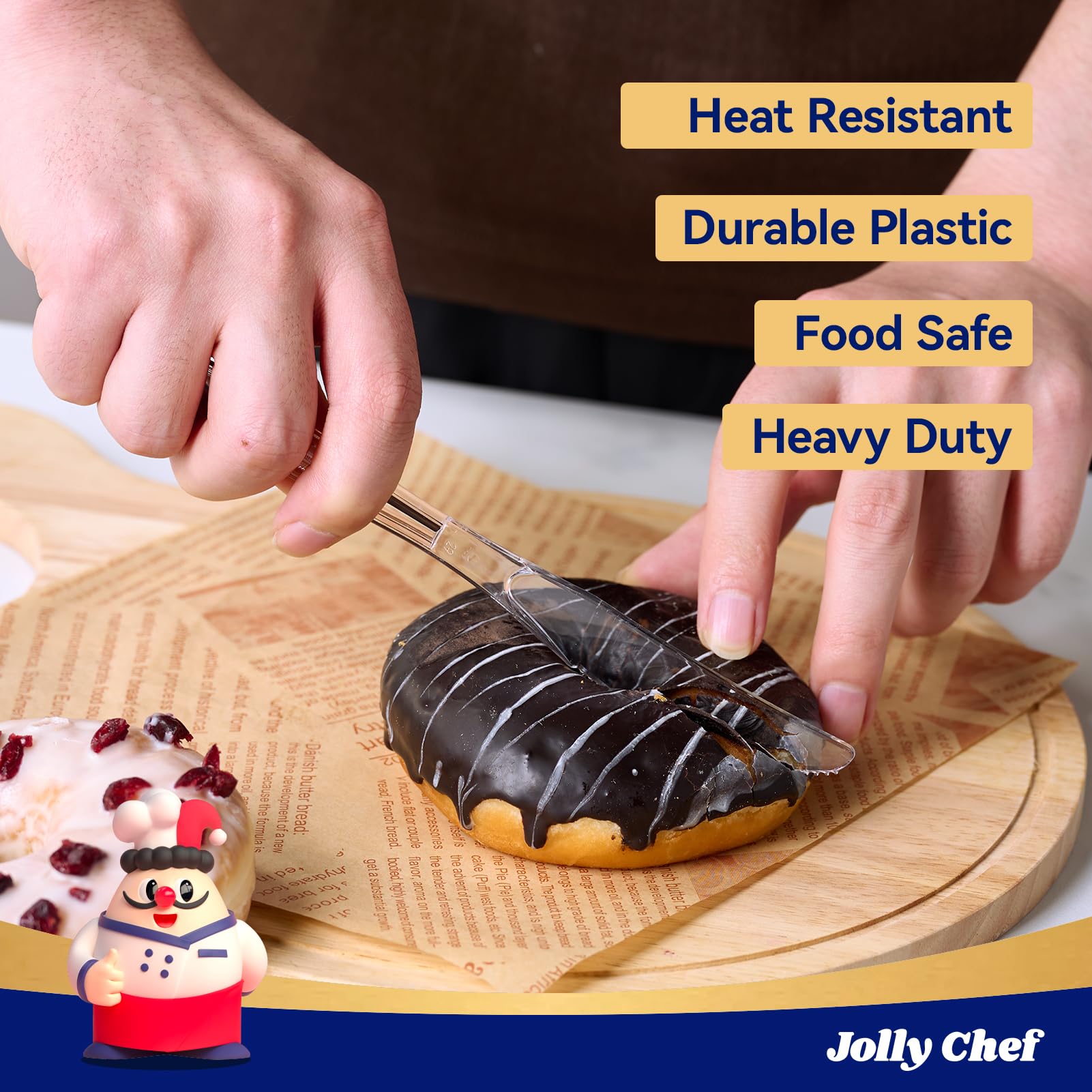 Bulk Plastic Flatware | Disposable Cutlery for Pasta, Desserts, Fruits | Food - Grade Heat Resistant | Restaurant Supply - EWT