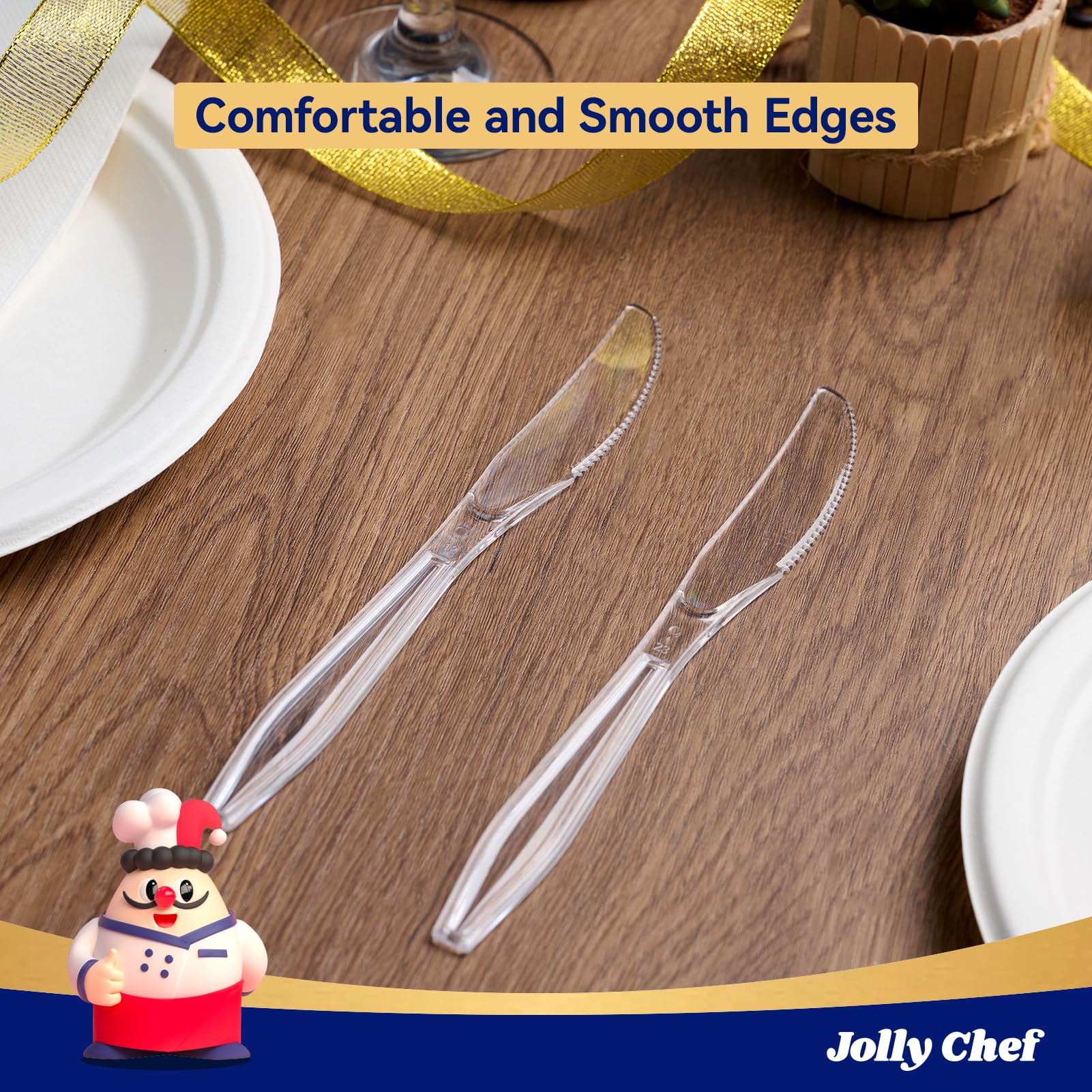 Bulk Plastic Flatware | Disposable Cutlery for Pasta, Desserts, Fruits | Food - Grade Heat Resistant | Restaurant Supply - EWT