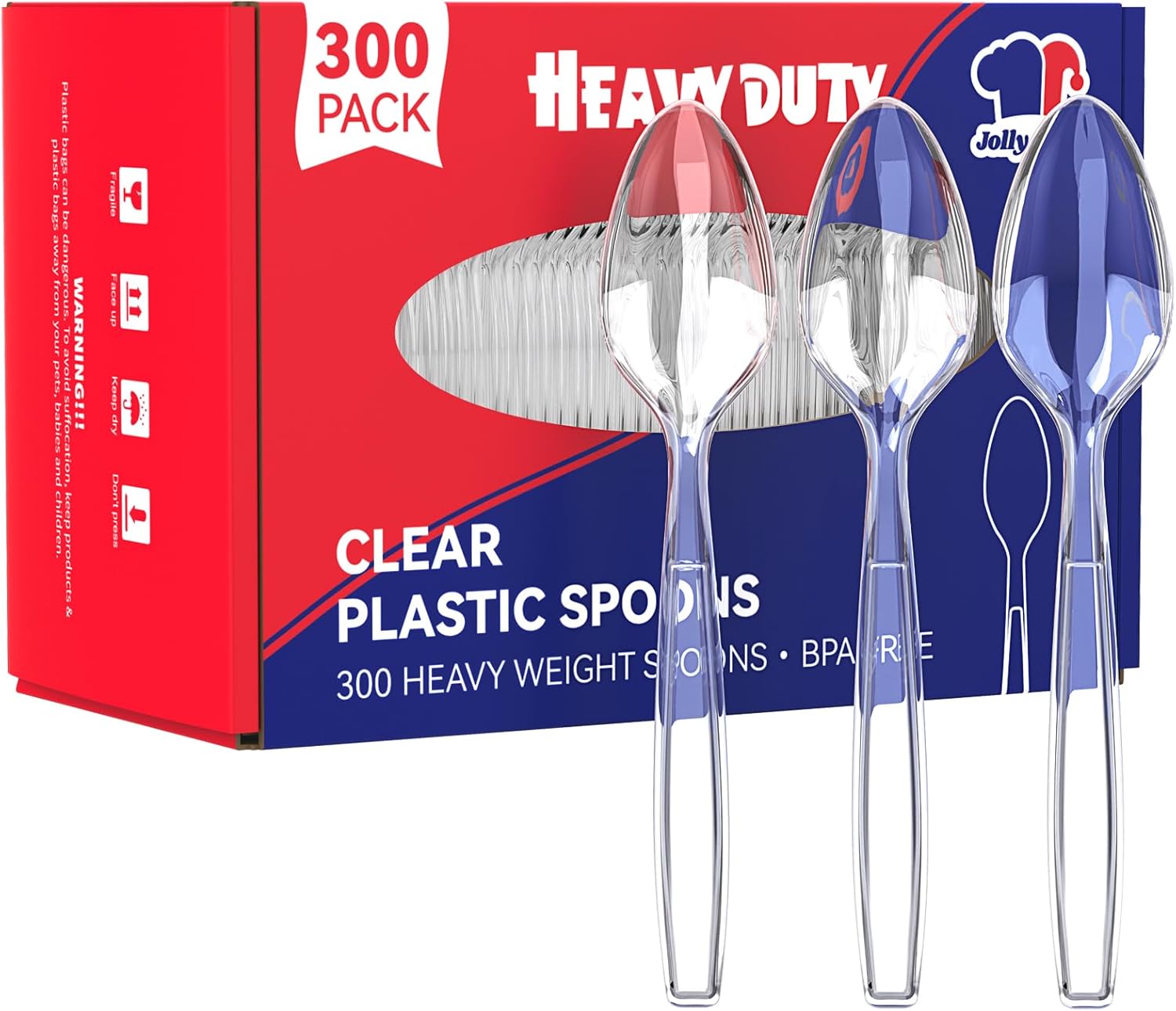 Bulk Plastic Flatware | Disposable Cutlery for Pasta, Desserts, Fruits | Food - Grade Heat Resistant | Restaurant Supply - EWT
