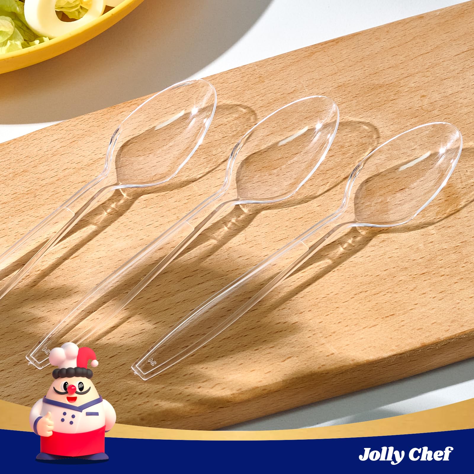 Bulk Plastic Flatware | Disposable Cutlery for Pasta, Desserts, Fruits | Food - Grade Heat Resistant | Restaurant Supply - EWT