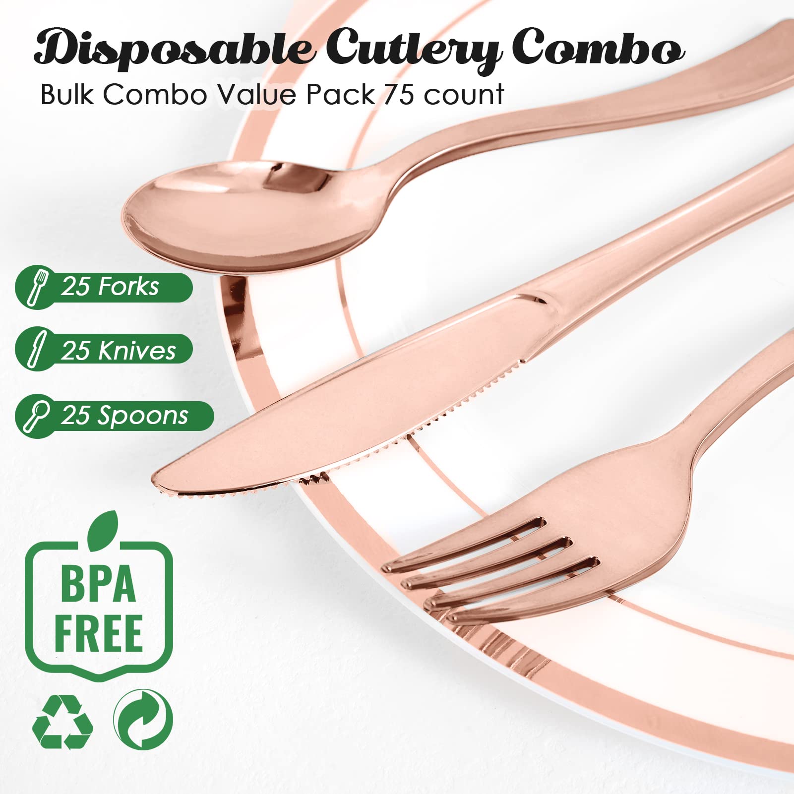 Bulk Plastic Flatware | Disposable Utensils for Soups, Desserts | BPA Free | Restaurant Supply - EWT