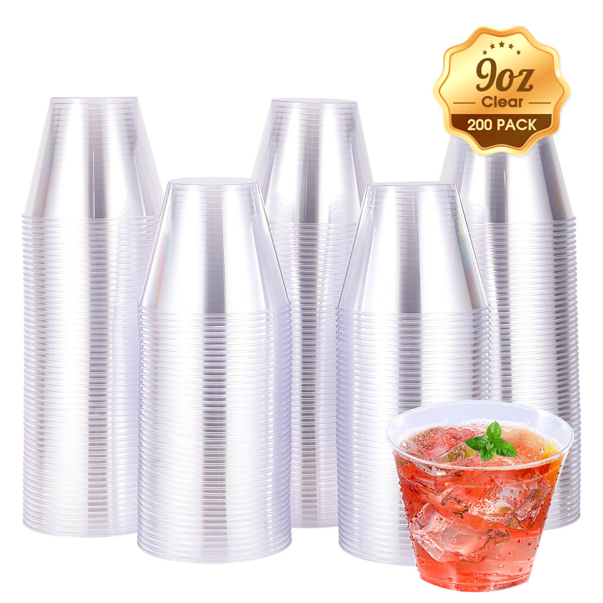 Bulk Plastic Shot Glasses | Case Tasting Cups for Whiskey, Wine Tasting, Food Samples | Food - Grade | Restaurant Supply - EWT