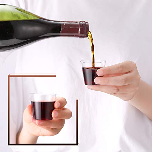Bulk Plastic Shot Glasses | Case Tasting Cups for Whiskey, Wine Tasting, Food Samples | Food - Grade | Restaurant Supply - EWT