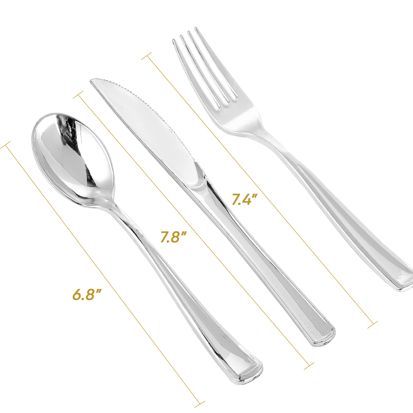 Bulk Plastic Silverware | Disposable Flatware for Burgers, Salads | Food Grade | Restaurant Supply - EWT