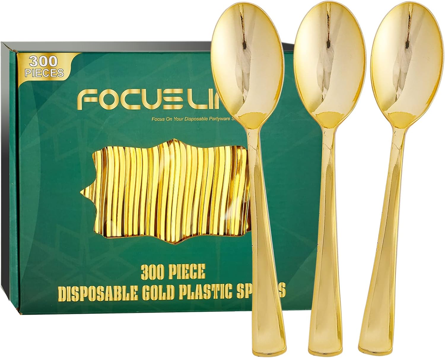 Bulk Plastic Spoons Case | Plastic Utensils for Soups, Desserts | BPA Free | Restaurant Supply - EWT