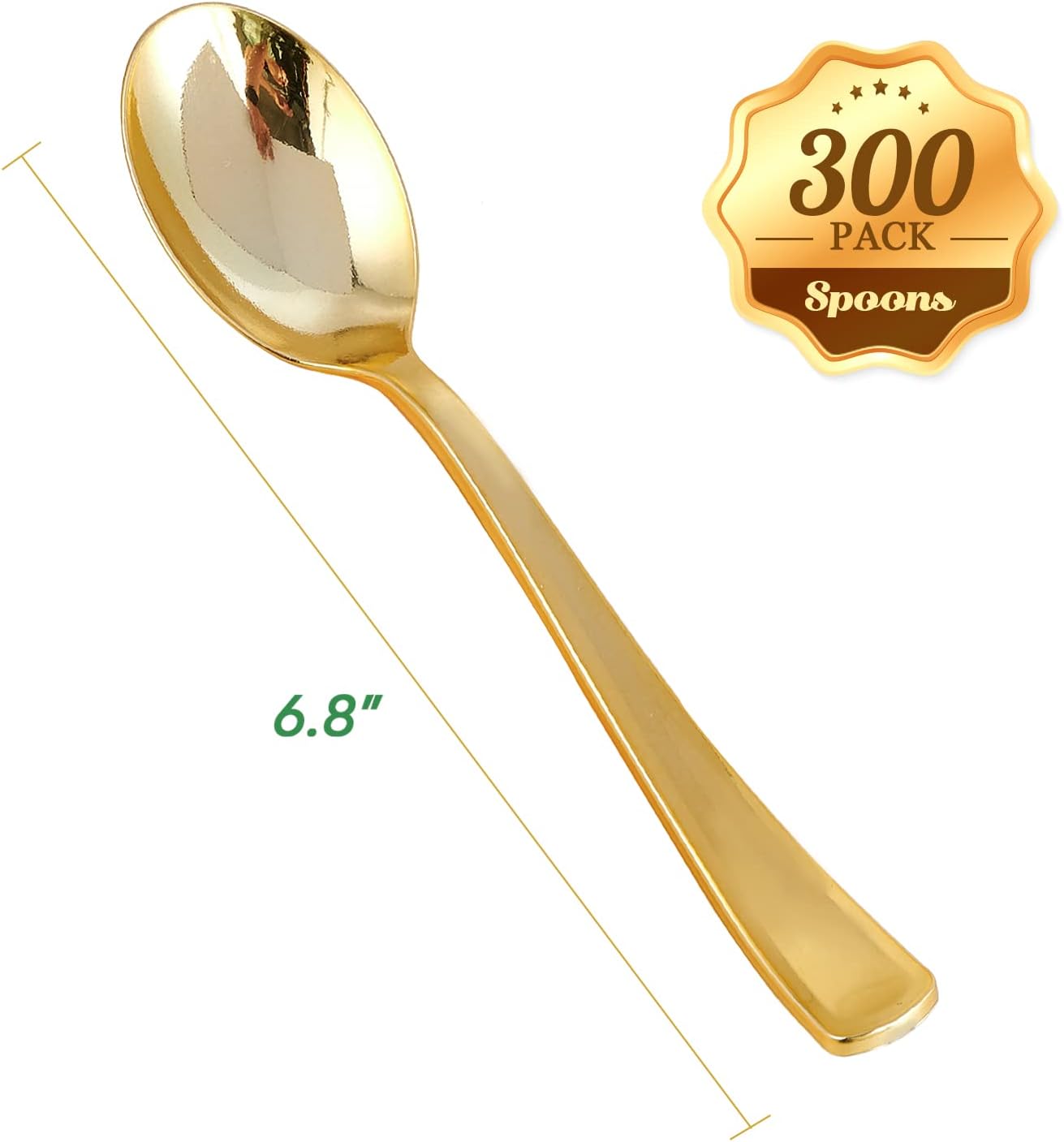 Bulk Plastic Spoons Case | Plastic Utensils for Soups, Desserts | BPA Free | Restaurant Supply - EWT